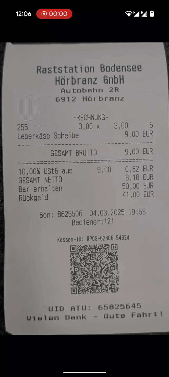 Scan Invoices